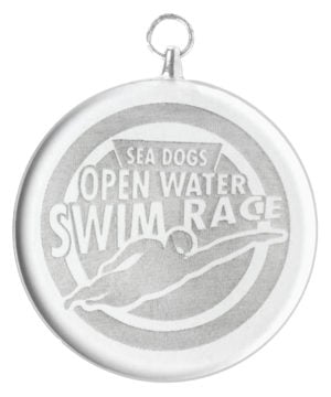 Glass Medal - Round