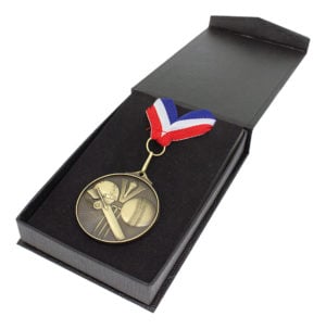 Flip-Top Box for Ribbon & Medal