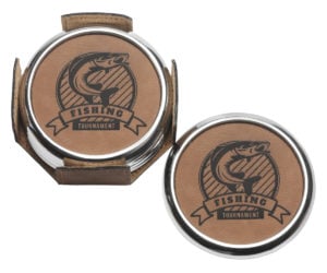 Leatherette Coaster Set