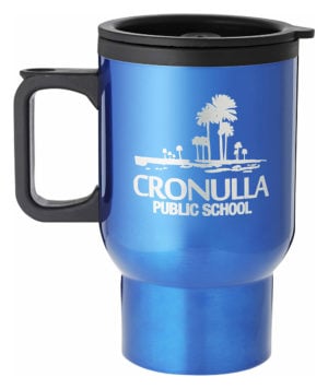 Blue Travel Mug with Handle