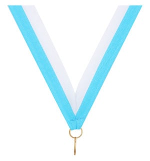 Light Blue / White Ribbon