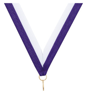 Purple / White Ribbon
