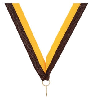 Brown / Gold Ribbon