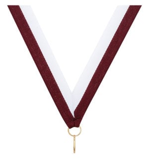 Maroon / White Ribbon