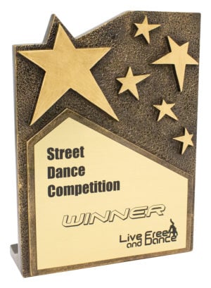 Star Cross Plaque - Gold