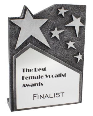 Star Cross Plaque - Silver