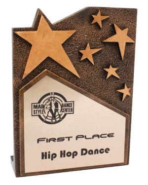 Star Cross Plaque - Bronze