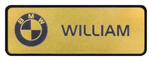 Executive Badge - Brushed Gold