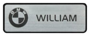 Executive Badge - Brushed Silver