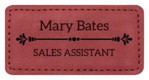 Name Badge - Rose
