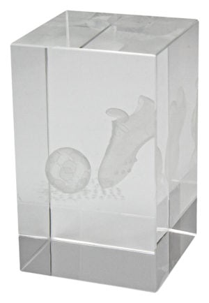 Football Crystal Block Award