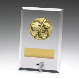 Glass Plaques - Baseball