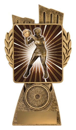 Antique Gold Lynx - Netball Player