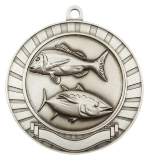 Eco Scroll - Fishing - Silver