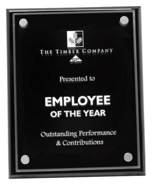 Black Premium Floating Plaque