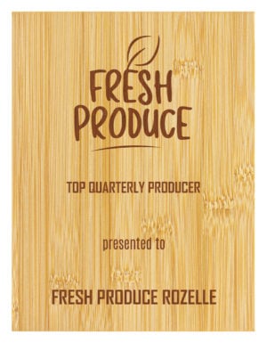 Bamboo Plaque - Modern