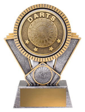Spartan - Darts - 155mm, Antique Silver & Gold