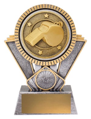 Spartan - Whistle - 155mm, Antique Silver & Gold