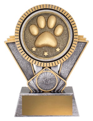 Spartan - Pet - 155mm, Antique Silver & Gold