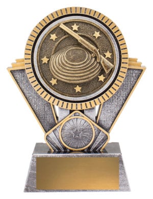 Spartan - Clay Pigeon - 155mm, Antique Silver & Gold