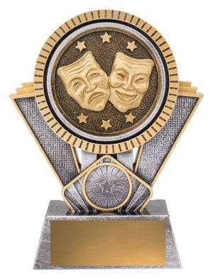 Spartan - Drama - 155mm, Antique Silver & Gold